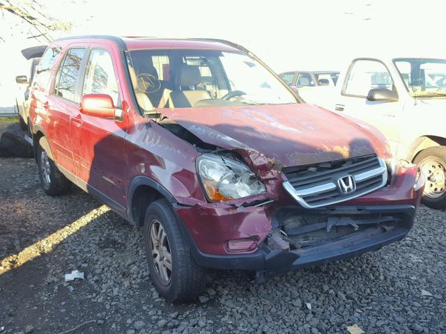 JHLRD78944C804185 - 2004 HONDA CR-V EX RED photo 1