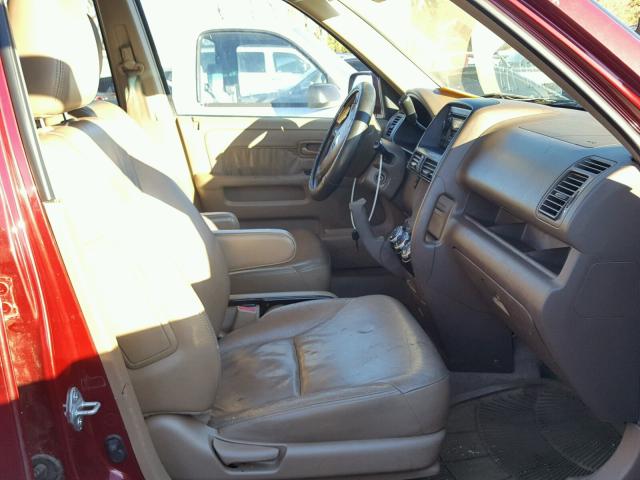 JHLRD78944C804185 - 2004 HONDA CR-V EX RED photo 5