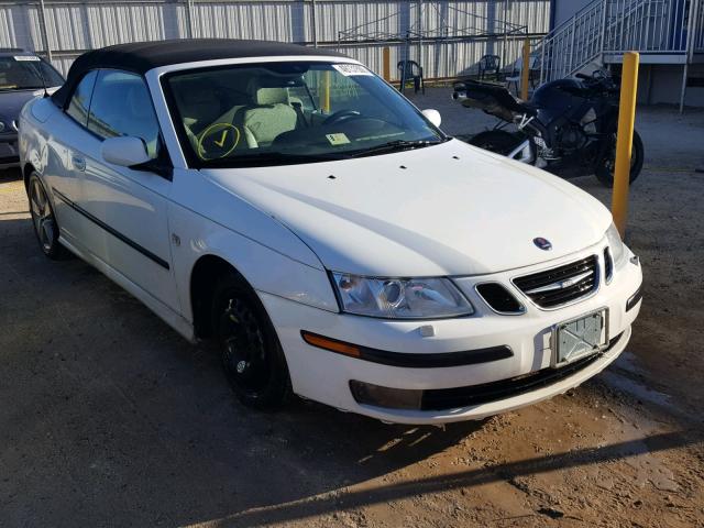 YS3FH71U176106728 - 2007 SAAB 9-3 AERO WHITE photo 1