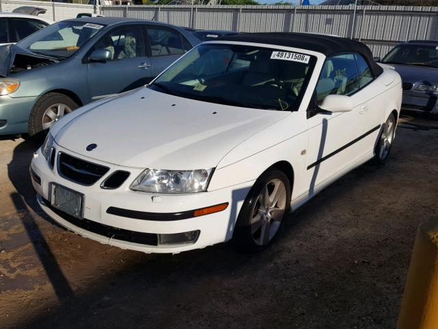 YS3FH71U176106728 - 2007 SAAB 9-3 AERO WHITE photo 2