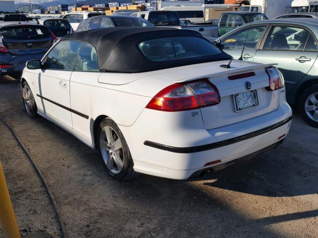 YS3FH71U176106728 - 2007 SAAB 9-3 AERO WHITE photo 3