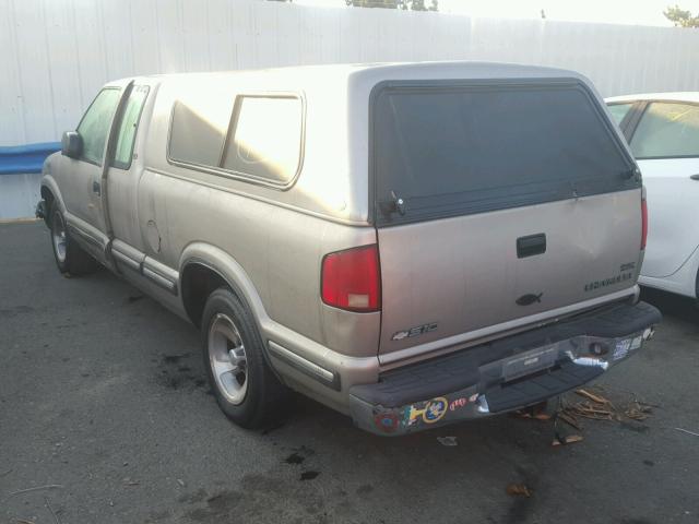 1GCCS19XXX8136760 - 1999 CHEVROLET S TRUCK S1 GOLD photo 3