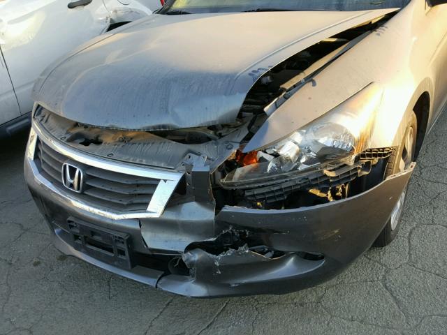 1HGCP36888A062406 - 2008 HONDA ACCORD EXL GRAY photo 9