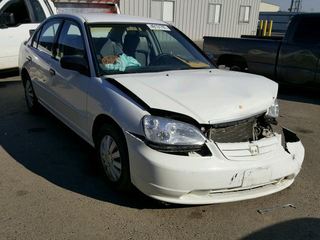 2HGES16541H614055 - 2001 HONDA CIVIC LX WHITE photo 1