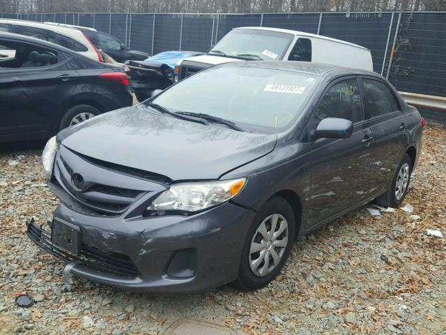 2T1BU4EE6BC657256 - 2011 TOYOTA COROLLA BA GRAY photo 2