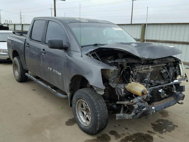 1N6AA07B76N568571 - 2006 NISSAN TITAN XE GRAY photo 1