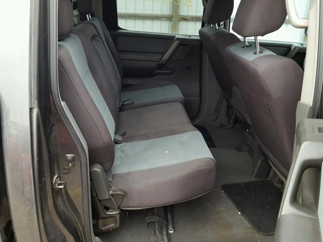 1N6AA07B76N568571 - 2006 NISSAN TITAN XE GRAY photo 6