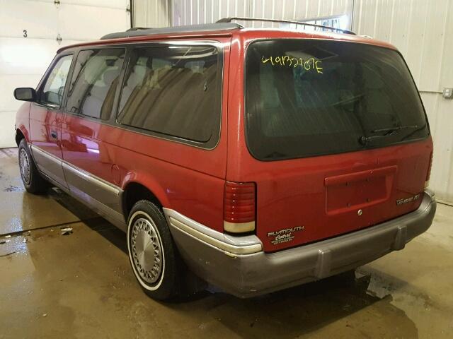 1P4GH54RXPX546170 - 1993 PLYMOUTH GRAND VOYA RED photo 3