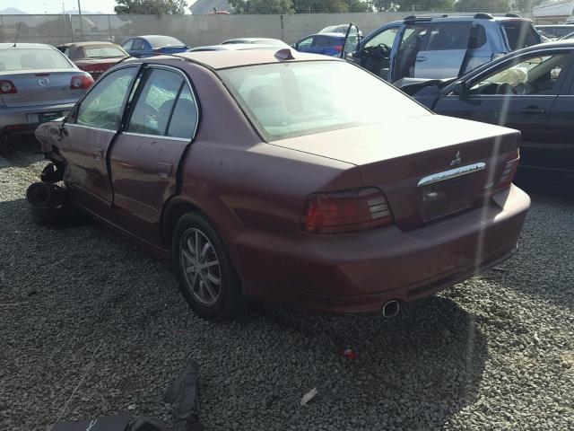 4A3AA46G5YE109191 - 2000 MITSUBISHI GALANT ES BURGUNDY photo 3