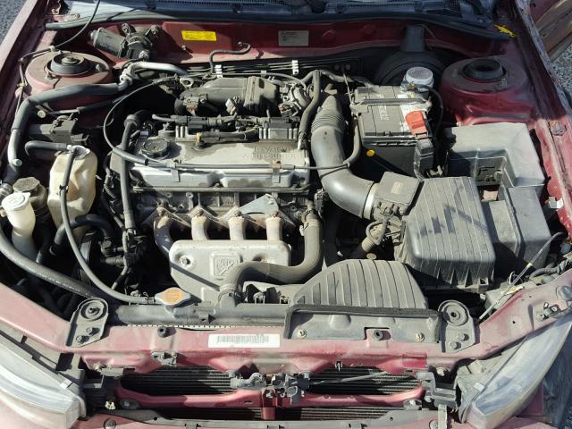 4A3AA46G5YE109191 - 2000 MITSUBISHI GALANT ES BURGUNDY photo 7