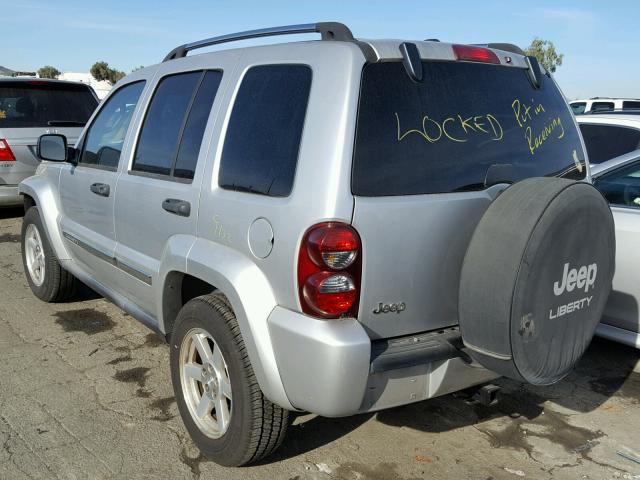 1J4GK58KX7W722654 - 2007 JEEP LIBERTY LI SILVER photo 3