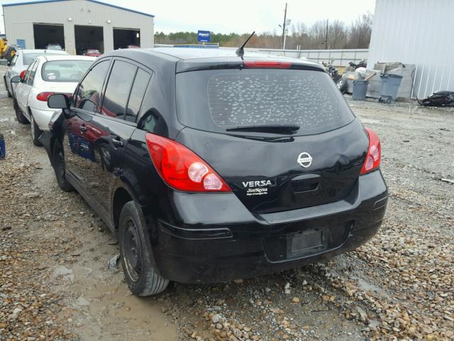 3N1BC1CP1CK274855 - 2012 NISSAN VERSA S BLACK photo 3