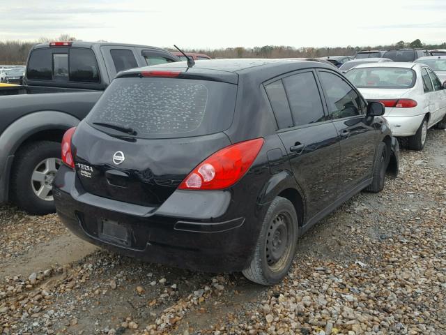 3N1BC1CP1CK274855 - 2012 NISSAN VERSA S BLACK photo 4