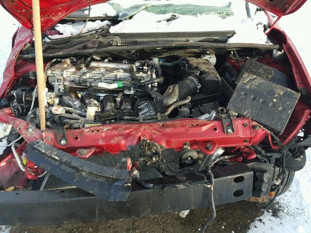 2T1BURHE8HC878634 - 2017 TOYOTA COROLLA L RED photo 7