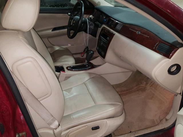 2G1WB5EK3A1190029 - 2010 CHEVROLET IMPALA LT RED photo 5