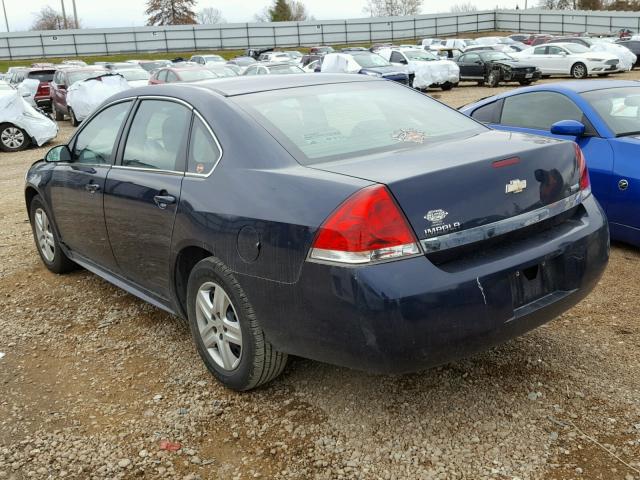 2G1WA5EK7A1104689 - 2010 CHEVROLET IMPALA LS BLUE photo 3