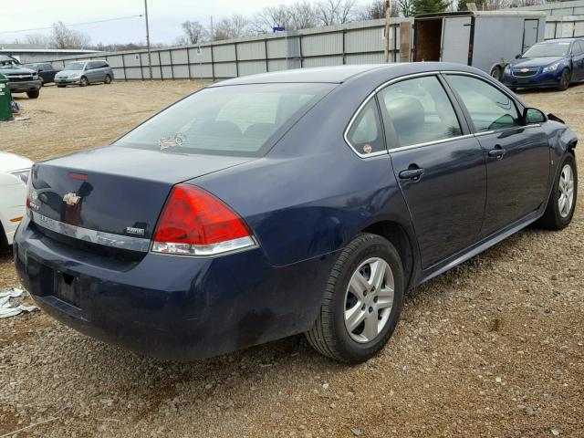 2G1WA5EK7A1104689 - 2010 CHEVROLET IMPALA LS BLUE photo 4