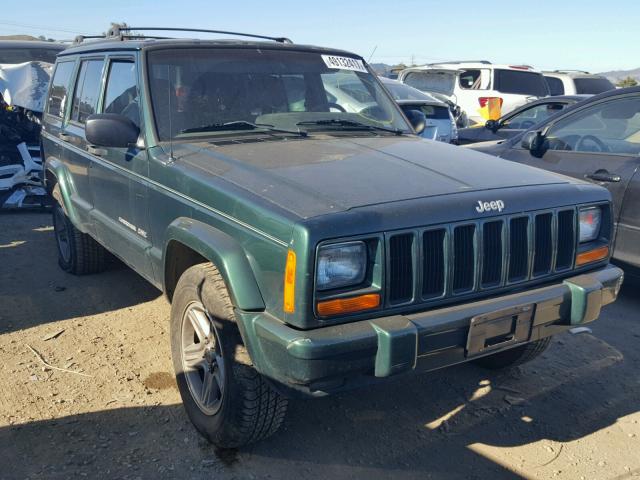 1J4FF58S6YL105741 - 2000 JEEP CHEROKEE C GREEN photo 1