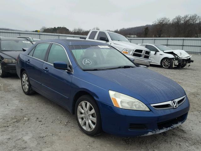 1HGCM66596A052609 - 2006 HONDA ACCORD EX BLUE photo 1