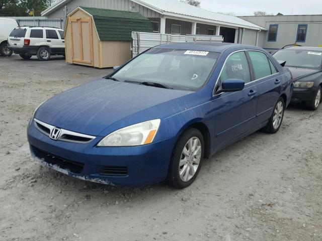 1HGCM66596A052609 - 2006 HONDA ACCORD EX BLUE photo 2