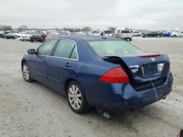 1HGCM66596A052609 - 2006 HONDA ACCORD EX BLUE photo 3