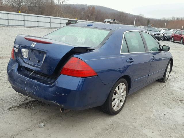 1HGCM66596A052609 - 2006 HONDA ACCORD EX BLUE photo 4