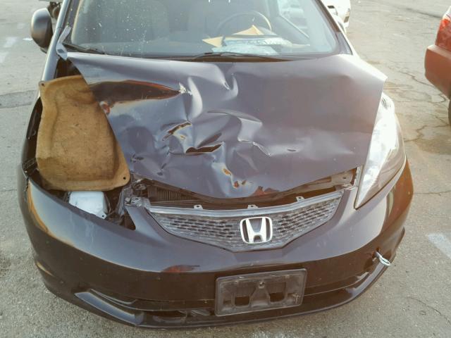 JHMGE8H39BS004440 - 2011 HONDA FIT BLACK photo 9