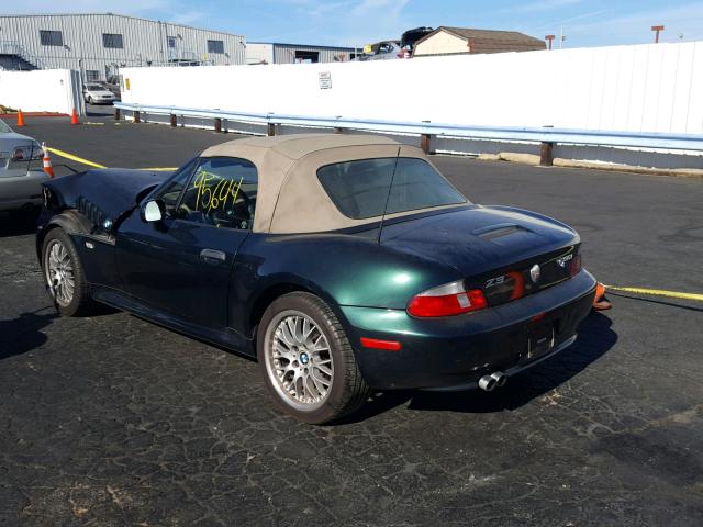 WBACN53431LJ59330 - 2001 BMW Z3 3.0 GREEN photo 3