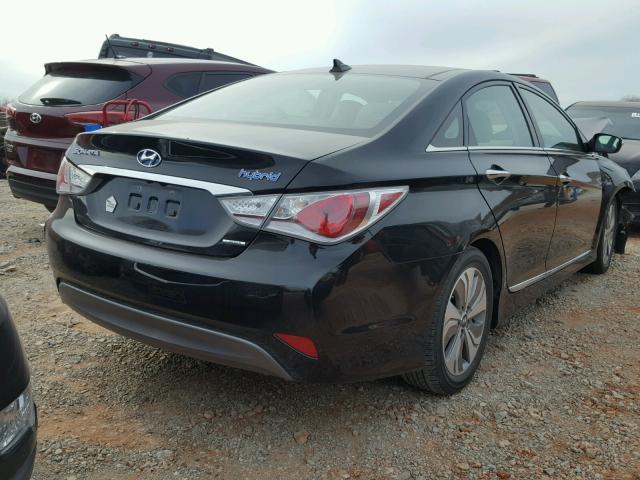 KMHEC4A41EA112079 - 2014 HYUNDAI SONATA HYB BLACK photo 4