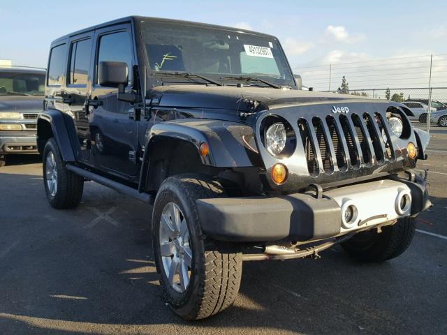 1C4HJWEG7CL158265 - 2012 JEEP WRANGLER U BLACK photo 1