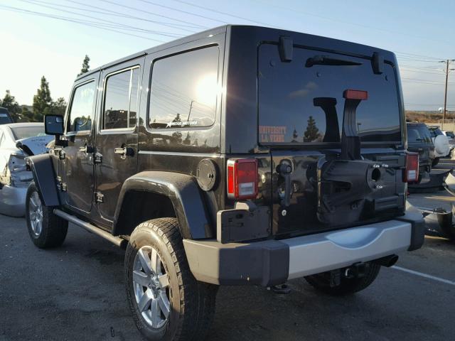 1C4HJWEG7CL158265 - 2012 JEEP WRANGLER U BLACK photo 3