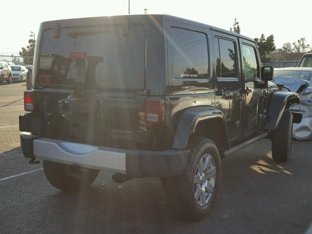 1C4HJWEG7CL158265 - 2012 JEEP WRANGLER U BLACK photo 4