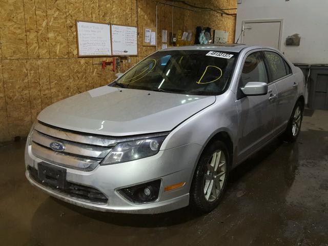 3FAHP0JG7BR338725 - 2011 FORD FUSION SEL SILVER photo 2