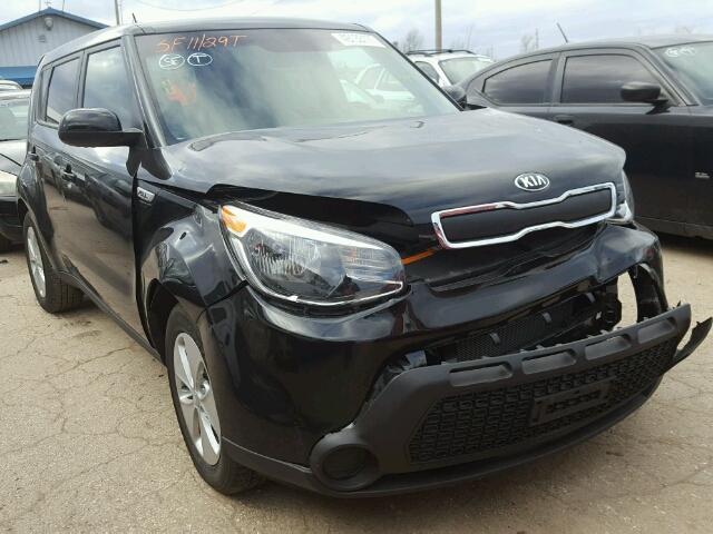 KNDJN2A23G7400167 - 2016 KIA SOUL BLACK photo 1