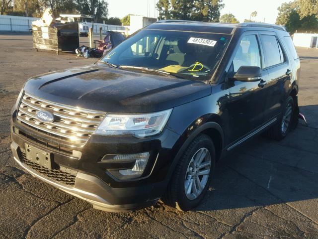 1FM5K7D80GGB72731 - 2016 FORD EXPLORER X BLACK photo 2