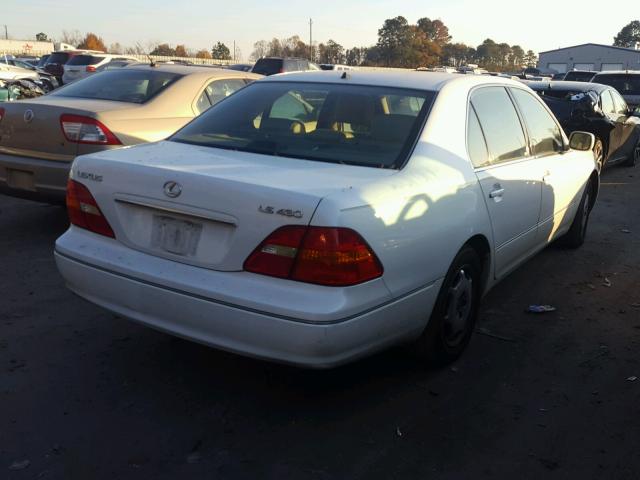 JTHBN30F220088700 - 2002 LEXUS LS 430 WHITE photo 4