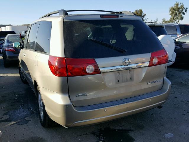 5TDZA22C36S533330 - 2006 TOYOTA SIENNA XLE GOLD photo 3