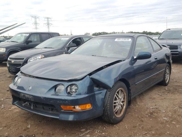 JH4DC4469WS005563 - 1998 ACURA INTEGRA GS GREEN photo 2