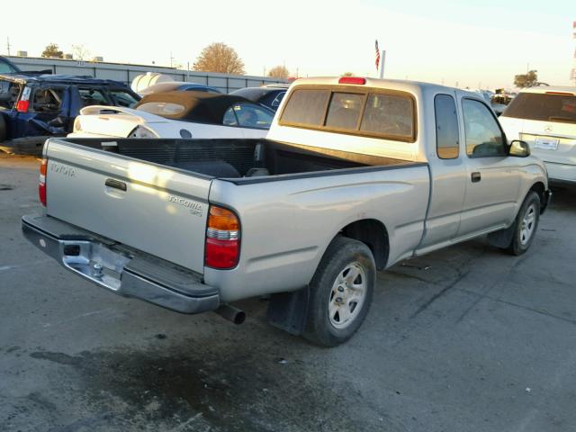 5TEVL52N93Z223502 - 2003 TOYOTA TACOMA XTR SILVER photo 4