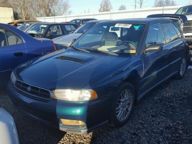 4S3BD6752X6259937 - 1999 SUBARU LEGACY GT GREEN photo 2