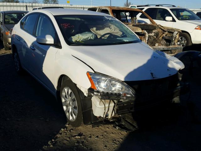 3N1AB7AP7FL692677 - 2015 NISSAN SENTRA S WHITE photo 1