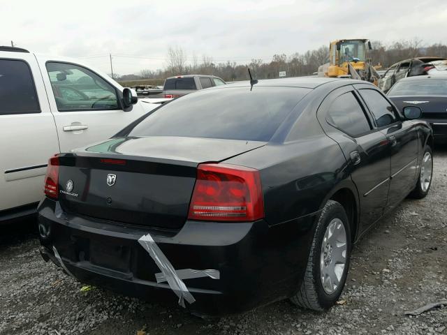 2B3KA43R98H153153 - 2008 DODGE CHARGER BLACK photo 4