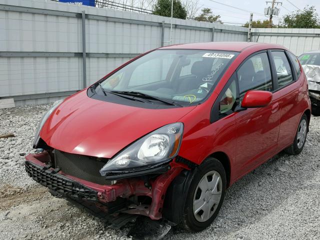 JHMGE8H39DC058074 - 2013 HONDA FIT RED photo 2