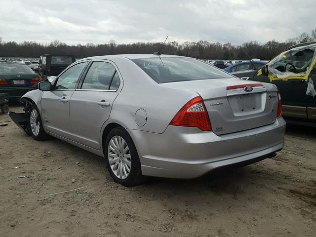 3FADP0L39AR370356 - 2010 FORD FUSION HYB SILVER photo 3