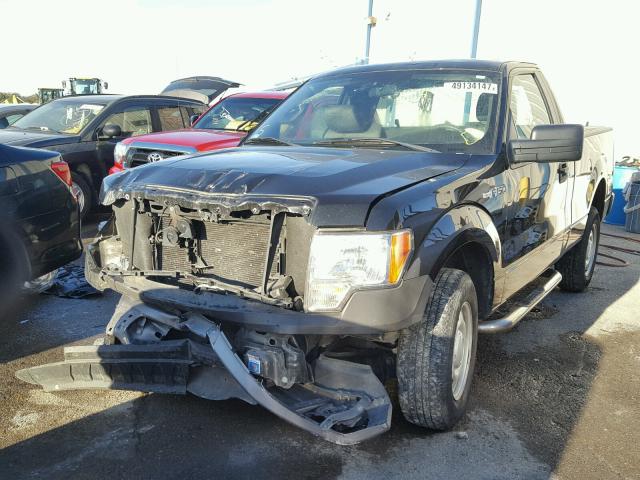 1FTMF1CW0AFD60728 - 2010 FORD F150 BLACK photo 2