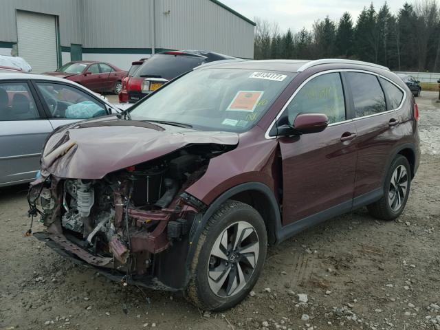 5J6RM4H99FL065999 - 2015 HONDA CR-V TOURI RED photo 2