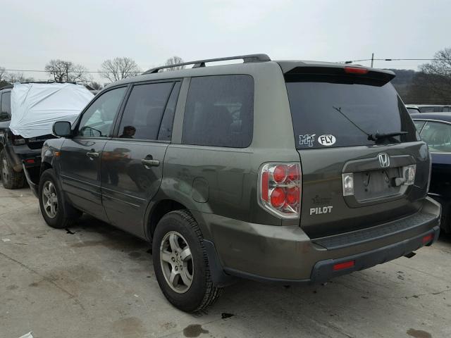 5FNYF28796B029036 - 2006 HONDA PILOT EX GREEN photo 3