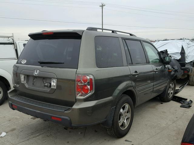 5FNYF28796B029036 - 2006 HONDA PILOT EX GREEN photo 4