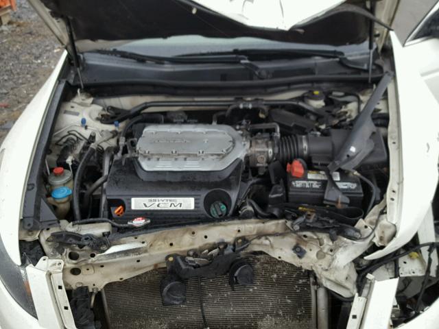 1HGCP3F83AA002510 - 2010 HONDA ACCORD EXL WHITE photo 7