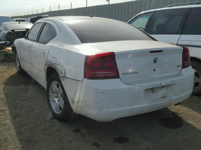 2B3KA43G77H834828 - 2007 DODGE CHARGER SE WHITE photo 3